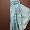 Half Silk Jamdani Mint TJ-45