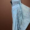 Half Silk Jamdani Pastle Blue TJ-41