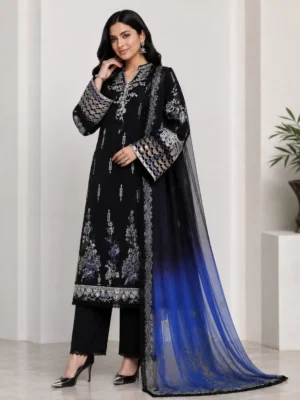 Floral Reverie by Roheenaz Black FR- 228