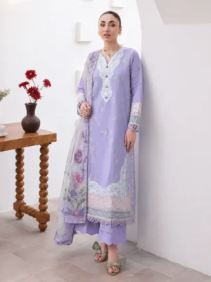 Floral Reverie by Roheenaz Lavender FR- 223