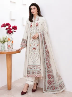 Floral Reverie by Roheenaz Off White FR- 227