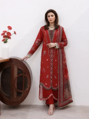 Floral Reverie by Roheenaz Red FR- 225