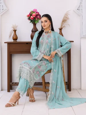 Bin Hameed by Rana Arts (Inara) Pastle Blue BHR- 144