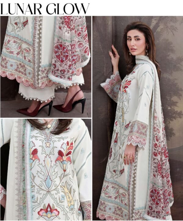 Floral Reverie by Roheenaz Off White FR- 227