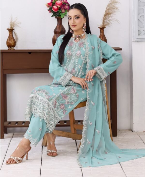 Bin Hameed by Rana Arts (Inara) Pastle Blue BHR- 144