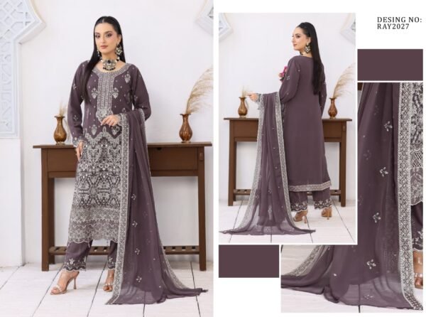 Bin Hameed by Rana Arts (Inara) Ash Mauve BHR- 145