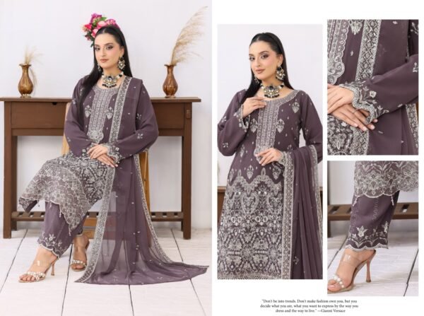 Bin Hameed by Rana Arts (Inara) Ash Mauve BHR- 145
