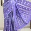 Half Silk Jamdani Lavendar TJ-44