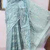 Half Silk Jamdani Mint TJ-45