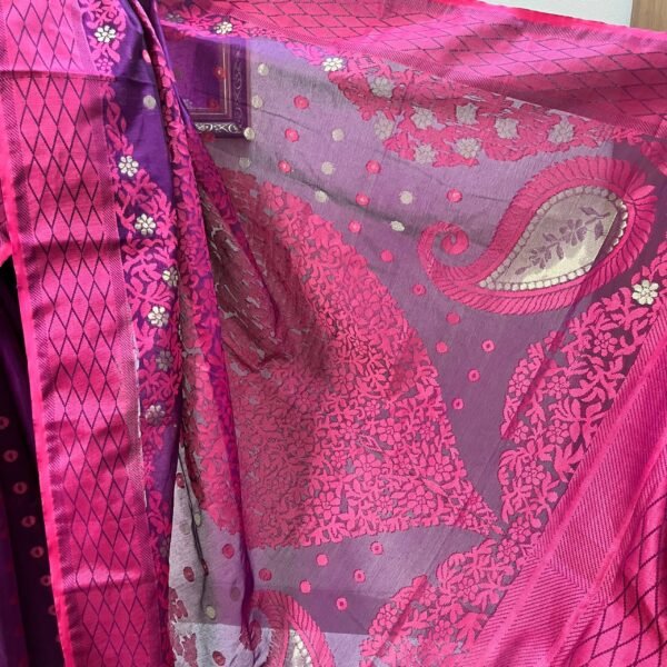 Tencel Jamdani Deep Purple (Jaam) TLJ-38