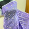 Half Silk Jamdani Lavendar TJ-44