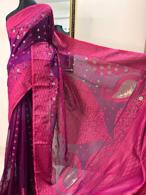 Tencel Jamdani Deep Purple (Jaam) TLJ-38