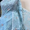 Half Silk Jamdani Pastle Blue TJ-41