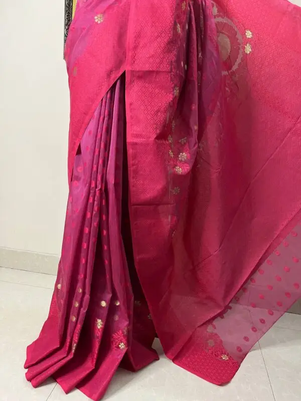 Tencel Jamdani Magenta TLJ-37