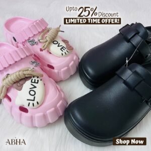 Couple Shoe combo black and pink